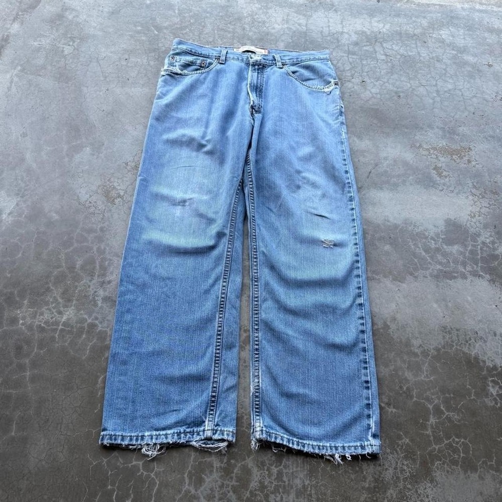 Vintage 2000's levis 559 light wash loose fit baggy denim jeans 34xx30